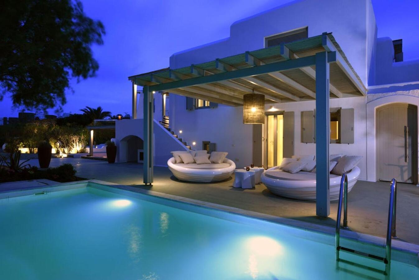 Villa Dafni 4Bed With Pool In Kalafatis Spilia Mykonos Town ภายนอก รูปภาพ