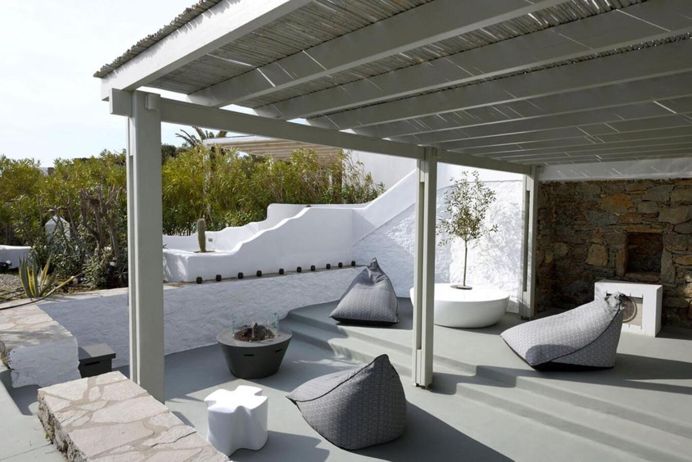 Villa Dafni 4Bed With Pool In Kalafatis Spilia Mykonos Town ภายนอก รูปภาพ